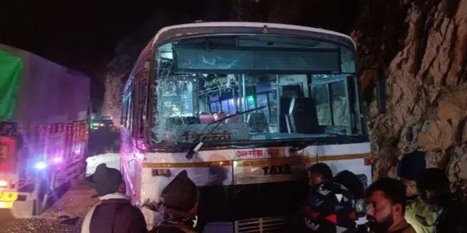 Roadways bus going from Almora to Delhi collides with truck, 44 passengers narrowly escaped