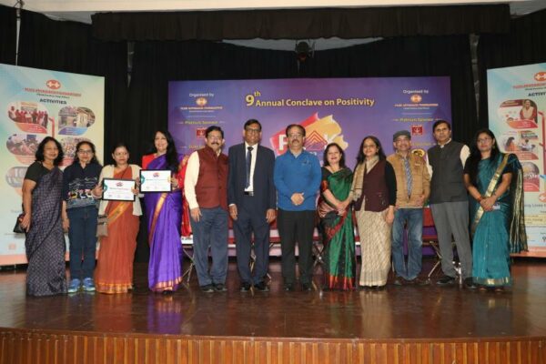 Annual Conclave of Plus Approach – Mangaldeep Vidya Mandir of Almora Manorama Joshi received Peak Dadhichi Award