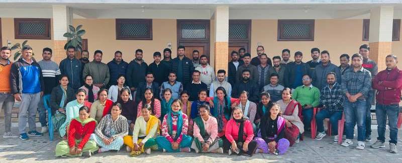 Training given to newly appointed CLF staff of REEP in Almora