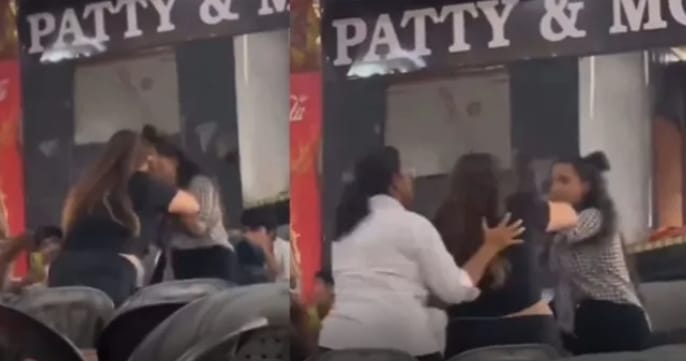 Two girl students turned Amity University canteen into an arena, fought fiercely, threw each other on the table, video went viral
