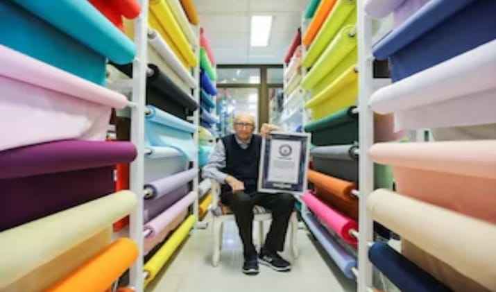 A man made a Guinness Book of World Record by working in the same company for not 20-25 years but for 84 years