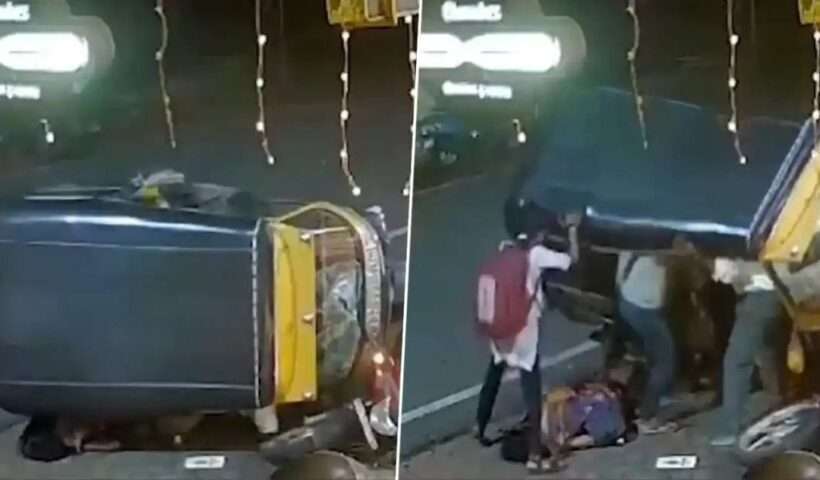 A woman was hit by a speeding auto, her daughter saved her life in such a way that people are saluting her bravery, video goes viral