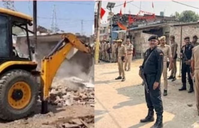 Now bulldozers will be run on the houses of 23 people including the main accused in Bahraich, notice has been put up