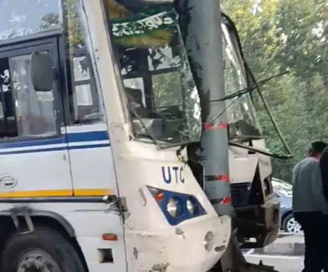 Another accident in Dehradun: Now a bus going to Moradabad collided with a pole, there was a lot of screaming