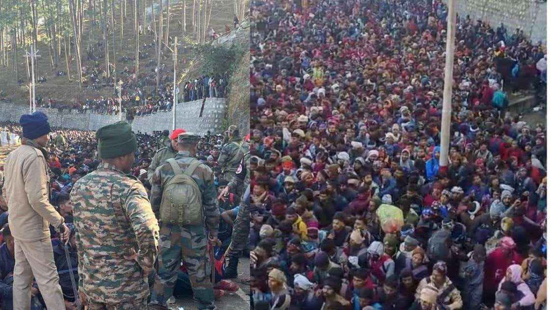 A huge crowd of youth from Uttar Pradesh gathered at the army recruitment rally, army gate broke, chaos ensued, many injured