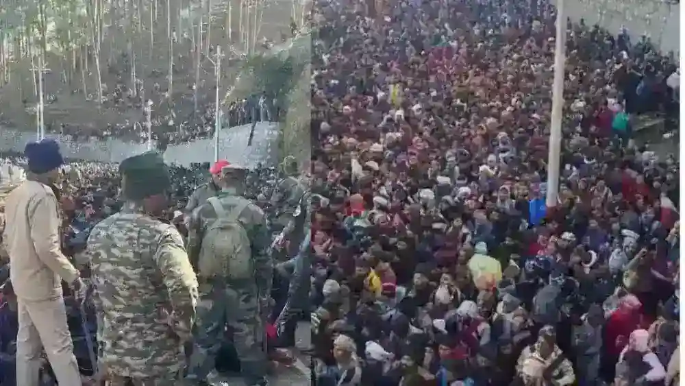 सेना भर्ती रैली में उमड़ा उत्तर प्रदेश के युवाओं का सैलाब, टूटा आर्मी गेट, मची अफरा तफरी, कई चोटिल 4 A huge crowd of youth from Uttar Pradesh gathered at the army recruitment rally, army gate broke, chaos ensued, many injured