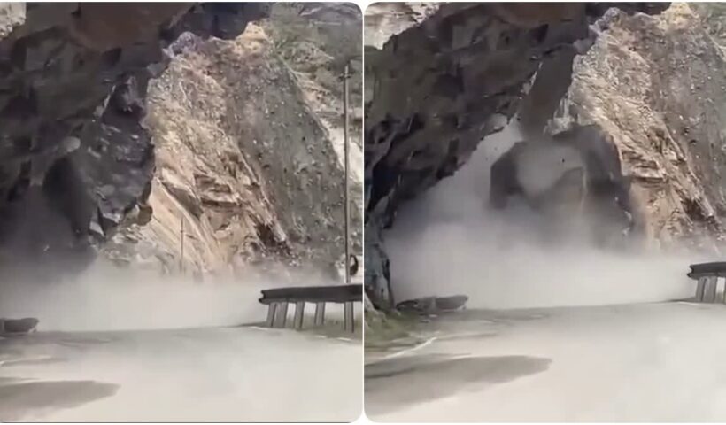 Mountain collapse in Uttarakhand: Debris fell on highway in Chamoli