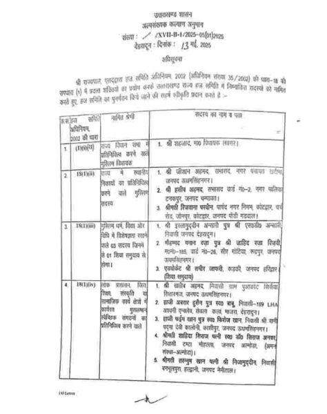 अल्मोड़ा की शाहिदा सिराज बनी उत्तराखंड हज समिति की सदस्य 2 Screenshot 2025 0514 160331