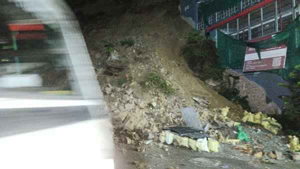 Landslide Near Laxmeshwar Bypass Again, Traffic Disrupted