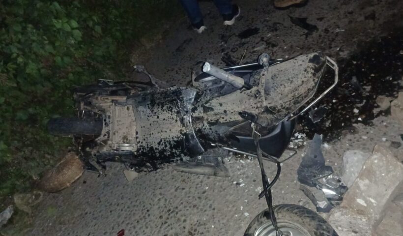 Almora Breaking- Scooty hit by vehicle, woman and husband seriously injured