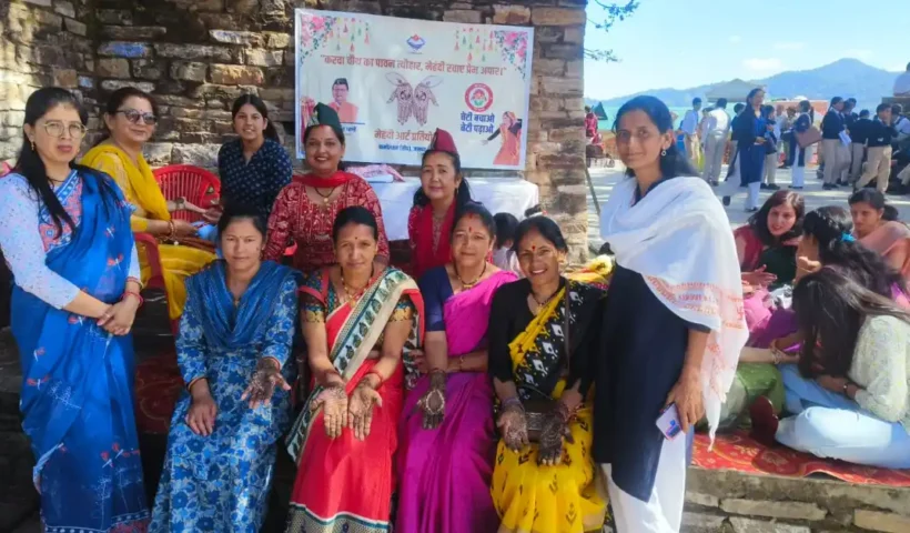 Divya Crowned Mehndi Queen on Day One of Almora Literature Festival