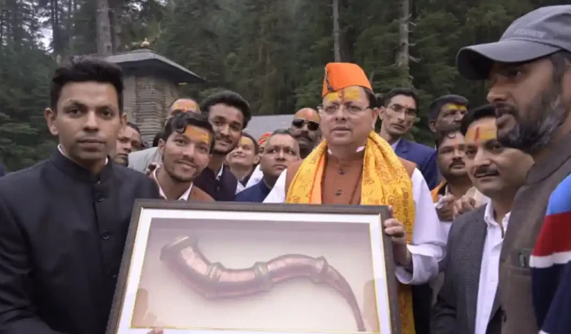CM Dhami reached Jageshwar, announced schemes worth Rs 76 crore