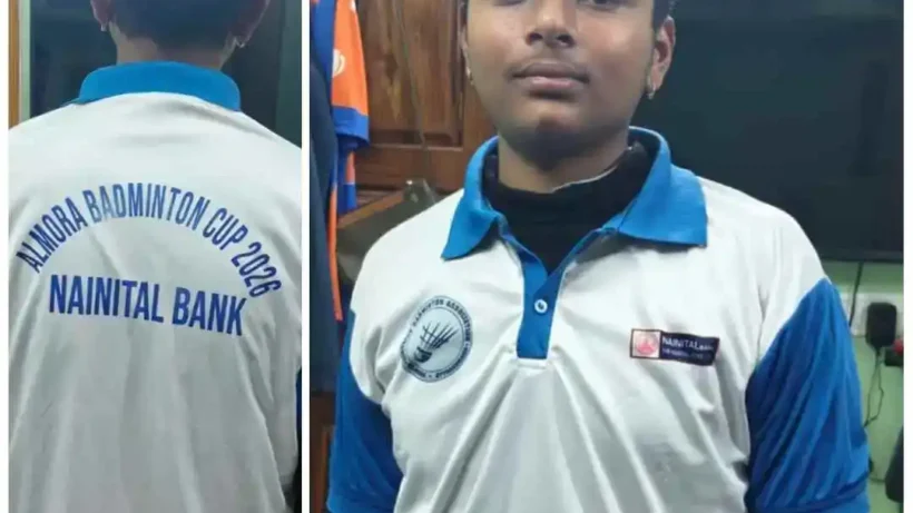 Almora Badminton Cup 2026 - Sponsor Nainital Bank releases tournament T-shirt