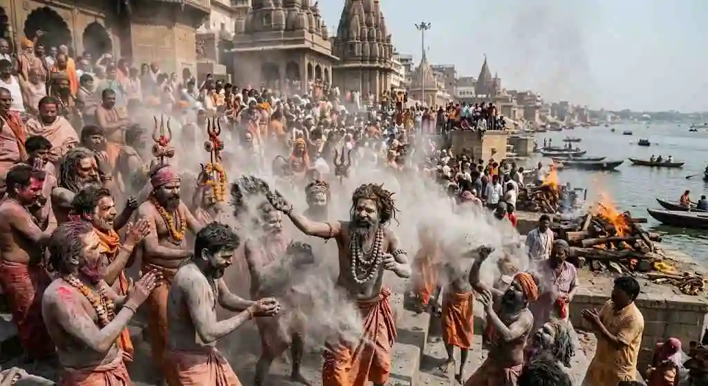 Masan Holi 2026: Varanasi’s Manikarnika Ghat Erupts in Ash and Devotion