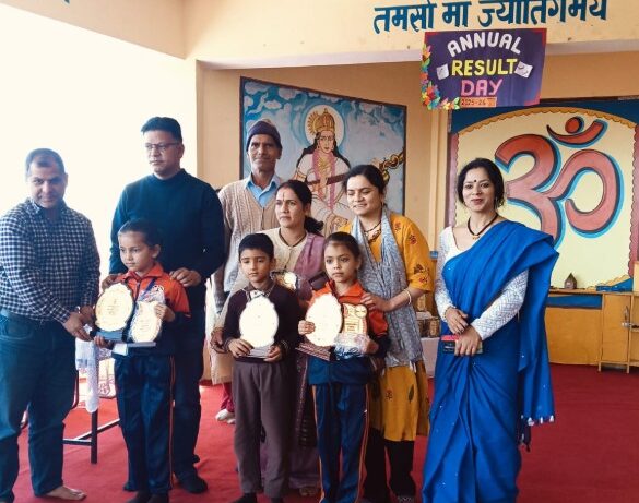 Annual examination results declared at Saraswati Shishu Mandir Jeevandham, meritorious honored