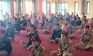 Programs organized on the first anniversary of 'Operation Sindoor' at H. N. Vivekananda Inter College, Almora.
