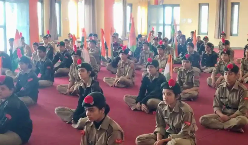 Programs organized on the first anniversary of 'Operation Sindoor' at H. N. Vivekananda Inter College, Almora.