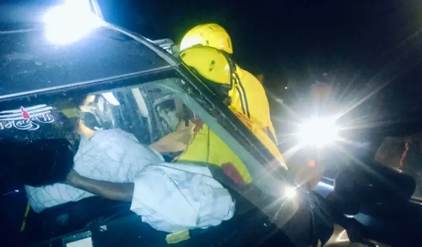 Rudraprayag breaking: Car fell into 150 meter deep ditch