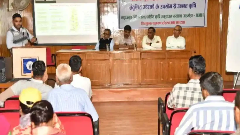 Scientists appeal for balanced fertilizer use in farmers seminar in Hawalbagh, Almora