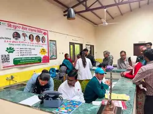 140-people-underwent-health-check-up-at-the-free-health-camp-of-uttarayan-hospital