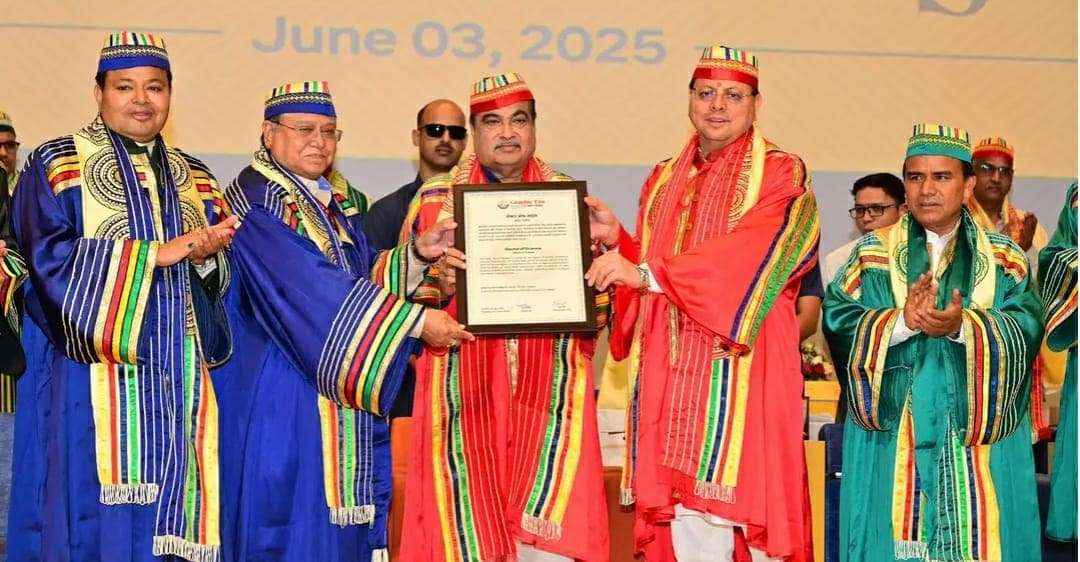 12th convocation of Graphic Era Deemed University held, honorary degree given to Union Minister Nitin Gadkari